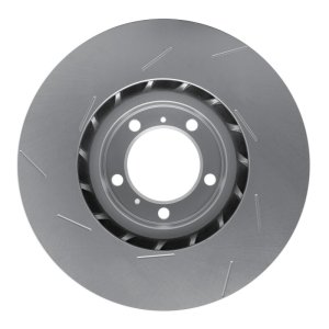 Porsche Panamera Brake Rotor (1) - Right Front - R1 Concepts - Hi-Carbon Alloy GEOMET - Slotted - `10-`23